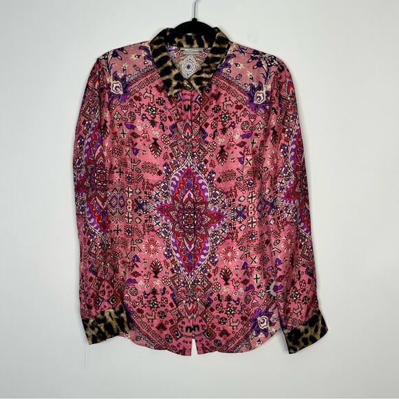Camilla Slim Fit Long Sleeve ShirtLotus Lovers Size L #0005 - Picture 3 of 11